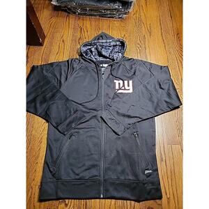 New York Giants Hoodie Sweatshirt Size MENS Medium NFL FOOTBALL Full-Zip